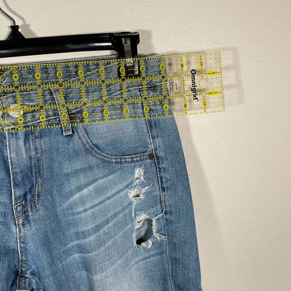 boyfriend crop distressed jeans - Picture 5 of 5